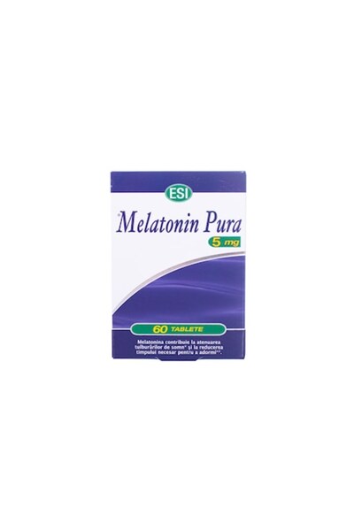 ESI Melatonina Pura, 5 mg, 60 comprimate, EsiSpa