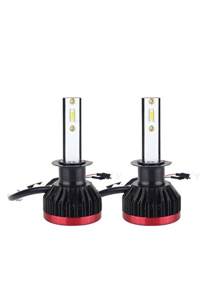 AMIO Set 2 becuri auto H1 led cu racitor, 6000K, 3000 lumeni