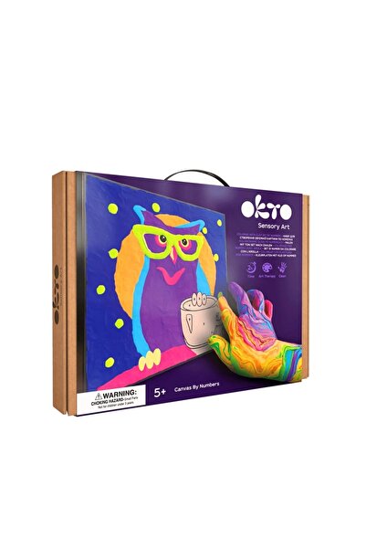 OKTO Set pictura cu argila usoara, 29*29 cm - Owl