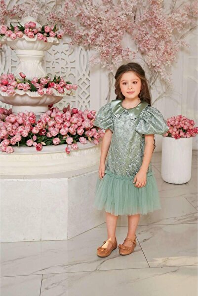 Miss Lorin Kids Children's Lace Christmas Dress