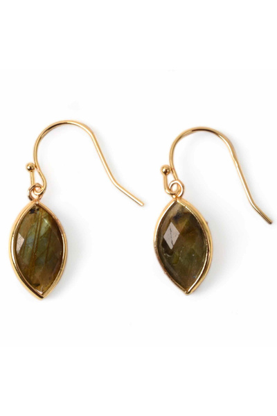 craftmystic Cercei cu piatră semiprețioasă de labradorit în formă de lacrimă