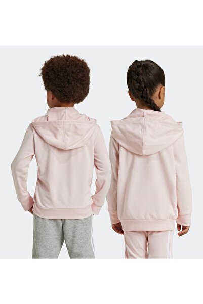 adidas LITTLE KIDS ESSENTIALS LOGO HOODY-Pink