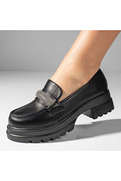 Modlet.ro Γυναικεία μαύρα casual παπούτσια με παχιά σόλα MOD11037