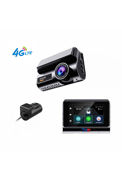 Taggo Cameră auto 2K cu rezoluție interioară 720P, conectivitate SIM 4G și monitorizare parcare