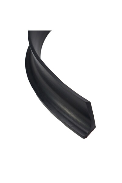 esimplu Prag de dus autoadeziv, flexibil, pentru cabina de dus, rezistent la mucegai,negru, 1.5 m, model 90°