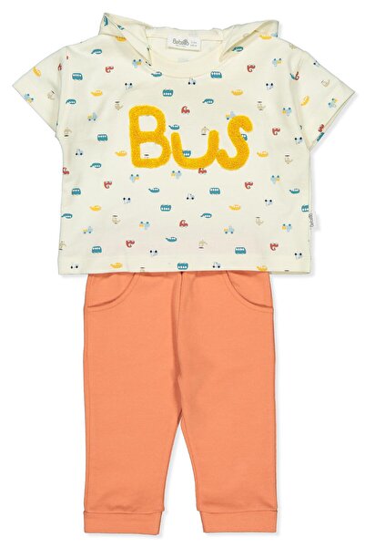 Bebetto Two Strap Pants 2-Piece Set (Surprise Travel) Orange