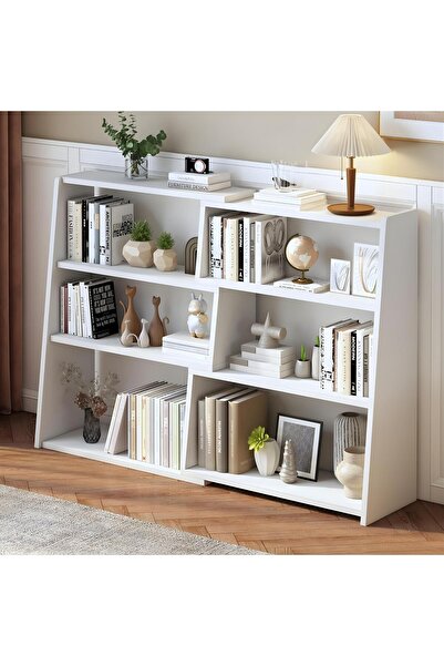 mobilyapratik Uzatılabilir Raflı Kitaplık Küçük Alanlar veya Köşeler için 3 K...