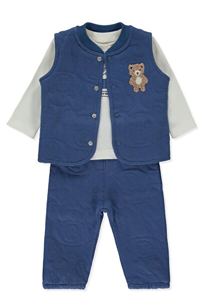 Bebetto KAPİTONE YELEK 3LÜ TAKIM (BEARISH) İNDİGO