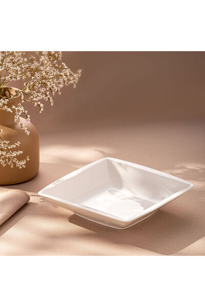MuratogluHome Emsan Pamukkale Square Deep Plate 18 cm