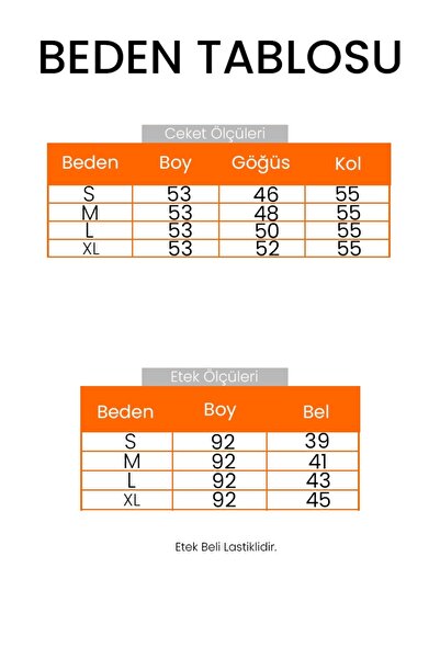 Bestenur Patterned Jacket Skirt Leather Two-Piece Set 1616 - Brown