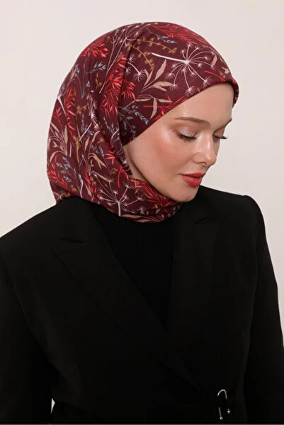 LuvenSara وشاح كوبر الناعم - لون بورجوندي دخاني