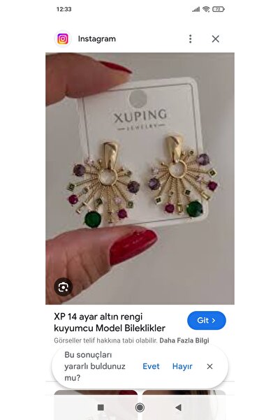 zeynep Z&D Accessory 14k Xuping Zirkon Taşlı Xp Vip Küpe