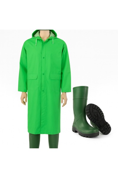 Toptancı Amca Yağmurluk ve Çizme Yağmur Çizmesi ve Balıkçı Yağmurluk Çıtçıtlı...