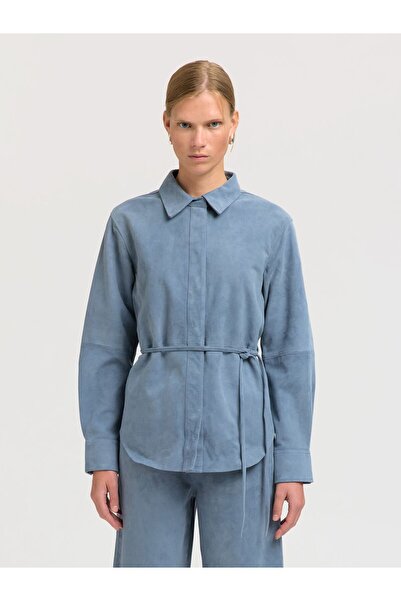 Selected Femme Langarmhemd Wildleder