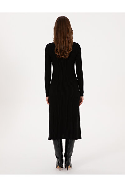 Pierre Cardin Siyah A Kesim Triko Elbise 50308196-VR046