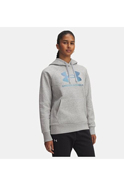 Under Armour Kadın UA Rival Fleece Shimmer Kapüşonlu Sweatshirt 6003710-011