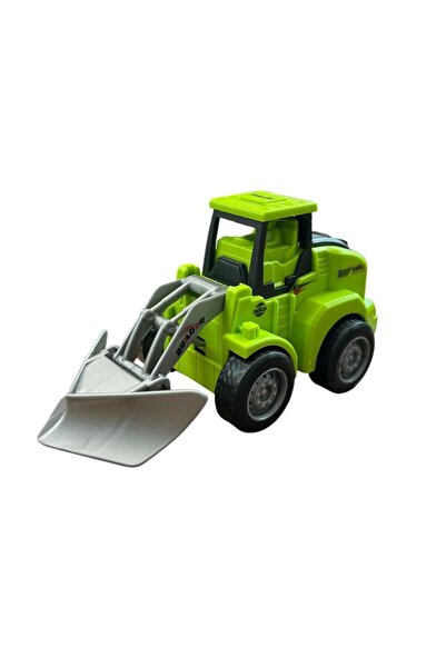 Asya Oyuncak Friction Driven Construction Equipment 7756S-11-Green Road Openi...