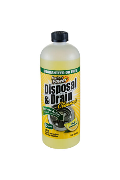 Instant Power Lemon Scented Disposal and Drain Cleaner 1 Liter