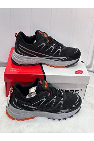 Wickers TURUNCU DETAYLI ŞIK TASARIMLI ERKEK SPOR AYAKKABI