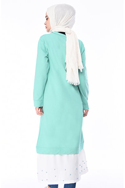 sefamerve Αθλητικό μακρύ τουνίκ 19022-03 Σκούρο πράσινο μέντας