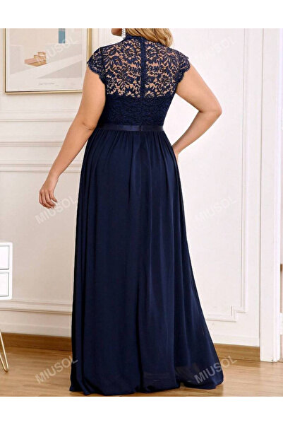 Sheya Occasion dress Curve+ MIUSOL, navy blue