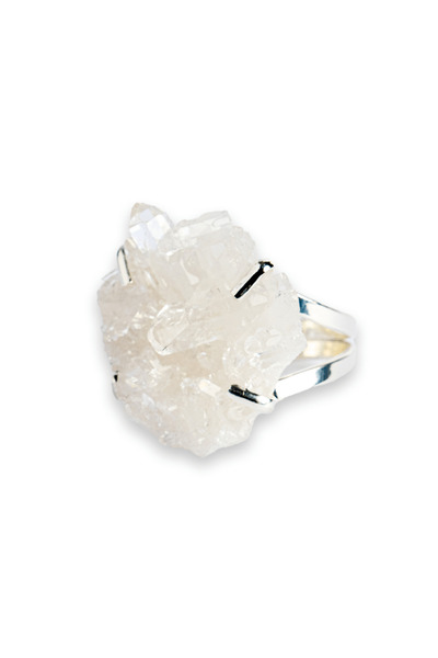 craftmystic Inelul clarității - Cristal de stâncă pentru minte limpede și int...