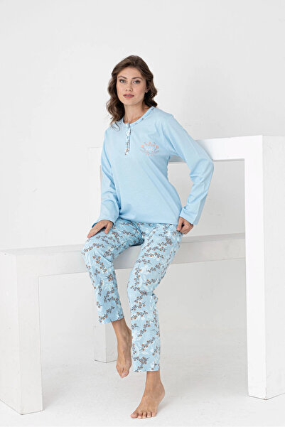 My Hanne Patterned Women's Pajama Set 3102