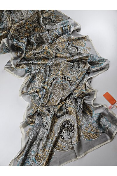 sem oyuncak Luxury Voile Silk Shawl Hijab Foulard Scarf Shawl Ethnic H Pattern 70 X 180 cm