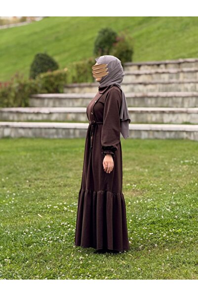 Nissra Πλεκτό φόρεμα με κουμπιά στο πλάι Ankanoor ANKA255113