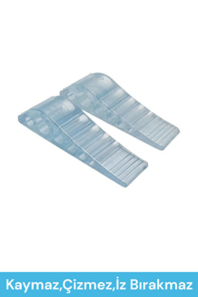 ECHOTEX 2 Pieces Transparent under Door Stopper Door Wedge Stopper Holder