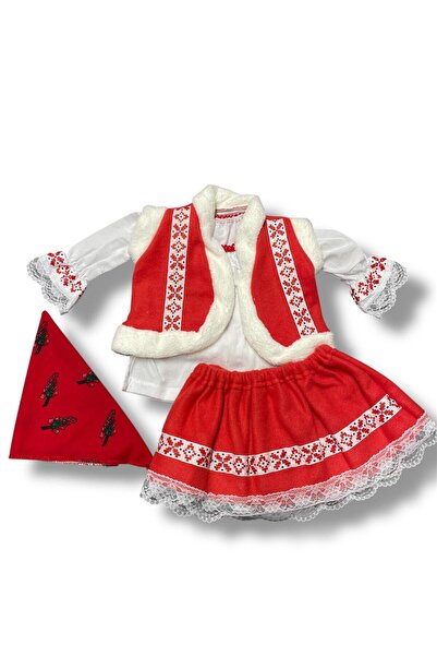 Inovius Costum Traditional fetita cu ie si fusta 6 Luni