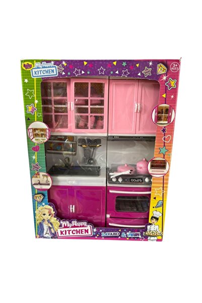 oydaş oyuncak فرن مزدوج مع حوض غسيل OYD-02307-وردي في علبة
