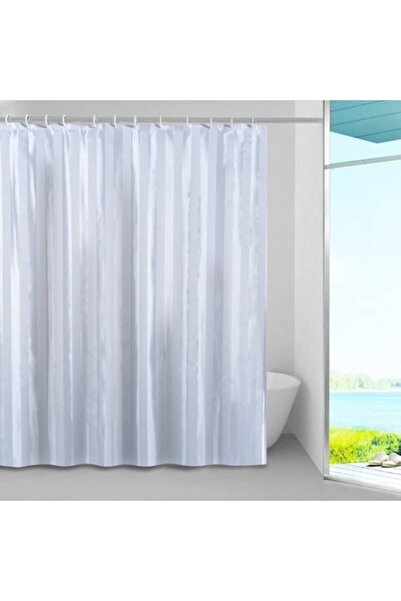 OEM Raso shower curtain, striped pattern, 180 x 200 cm