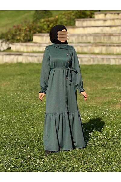 Nissra Πλεκτό φόρεμα με κουμπιά στο πλάι Ankanoor ANKA255113