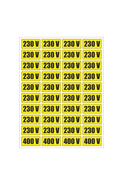 OEM Indicator semnalizare Priza 220/ 400 V, autocolant, 25 x 15 cm