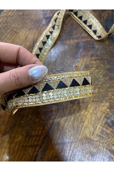 Gönülden Tasarım 70X3 CM FOLIE DE AUR BRODATĂ PENTRU ACCESORIUL DE CUSUT