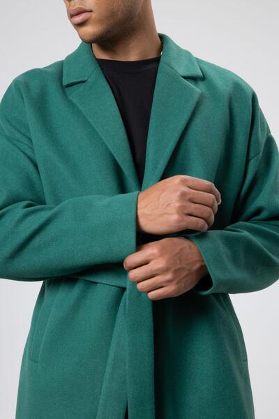 VAMOSCLO Παλτό με ζώνη oversized Kaşe Nefti