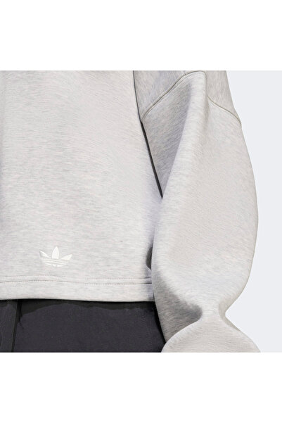 adidas Γυναικείο γκρι φούτερ με 3 ρίγες