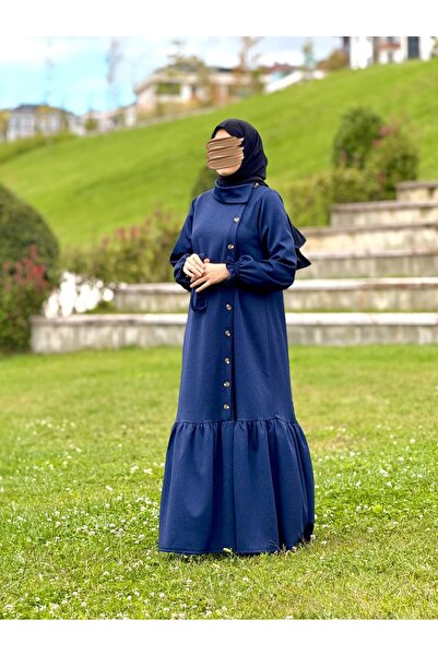 Nissra Πλεκτό φόρεμα με κουμπιά στο πλάι Ankanoor ANKA255113