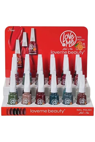 LOVEME BEAUTY علبة طلاء أظافر لافمي بيوتي، 24 لونًا