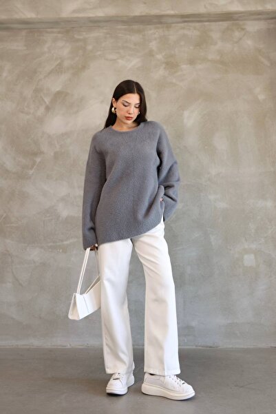 R&G RIMANERE GIOVANI Women's Oversize Soft Textured Plush Knit Sweater