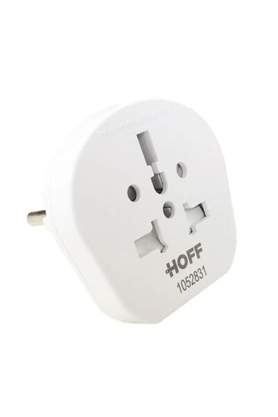 OEM Adaptor călătorie UK - EU, 16A, 250V, alb, 58x54x50mm