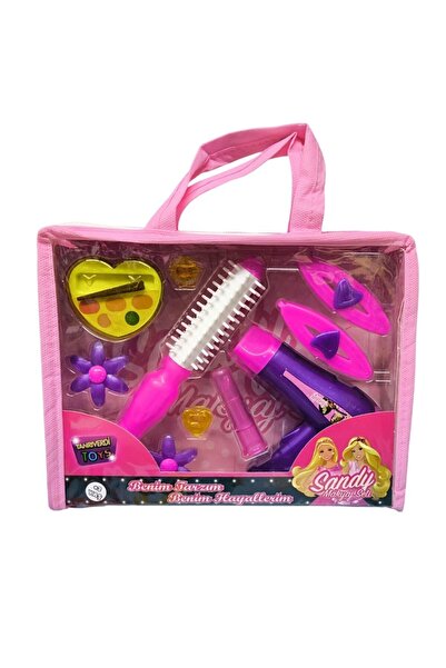 TANRIVERDİ OYUNCAK مجموعة تجميل ساندي من تانغريفدي تويز مع حقيبة، طراز إس إم ...
