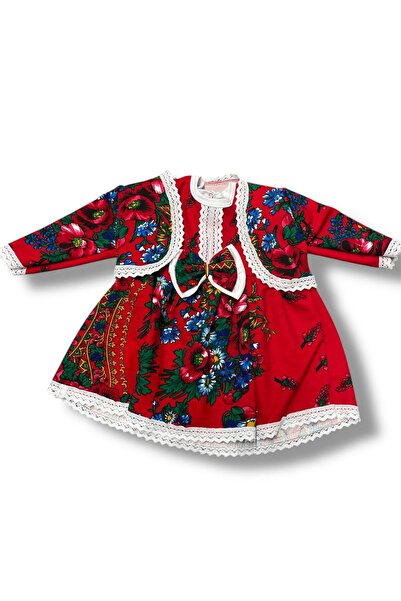 Inovius Rochita rosie cu motive traditionale 2 Ani