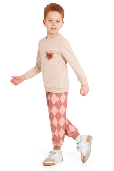 CiciTime Çocuk Modası Boys Long Sleeve Casual Bottom Top Set for Nursery and School