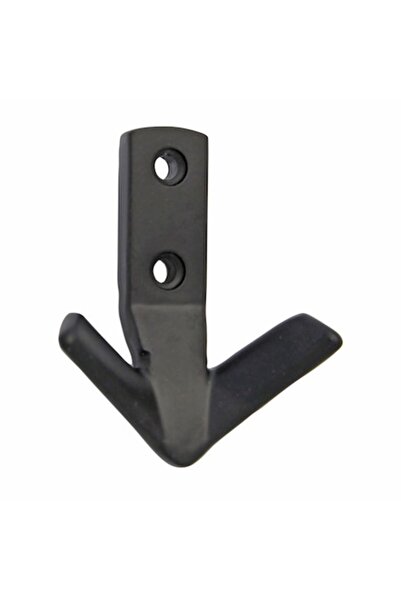 OEM Agatatoare cuier mobila cu 2 carlige, aluminiu, negru, pentru baie, dormi...