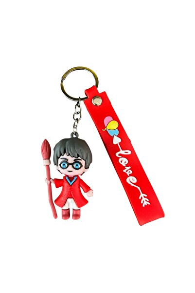 GenelTedarik Colorful Silicone Keychains-Red Harry Potter