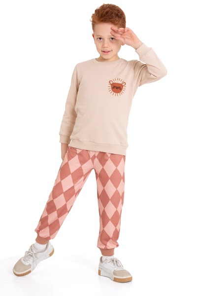 CiciTime Çocuk Modası Boys Long Sleeve Casual Bottom Top Set for Nursery and School