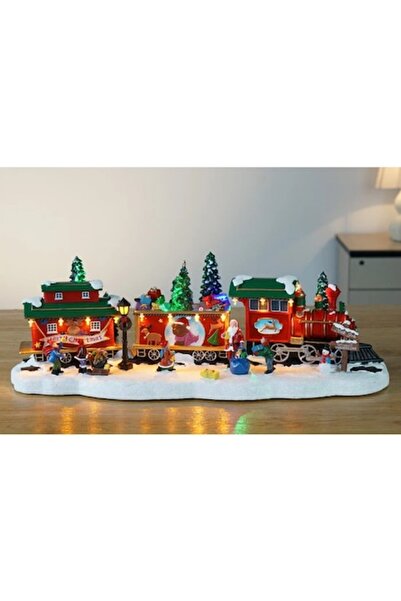 HOFF Decoratiune tren muzical, 19 LED-uri multicolore, Hoff, alimentare bater...