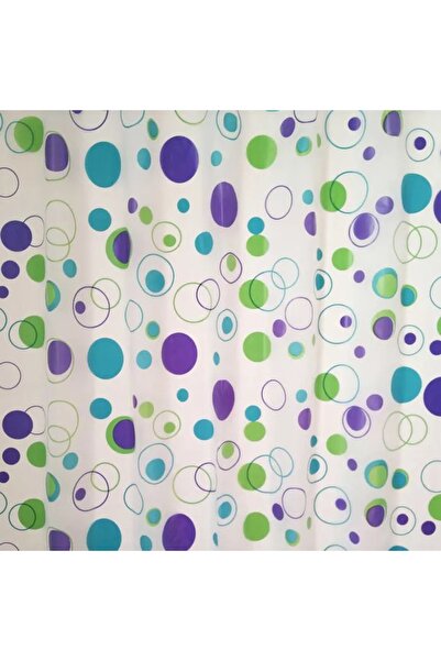 OEM Shower curtain SWSC-482, polka dot pattern, 180 x 200 cm